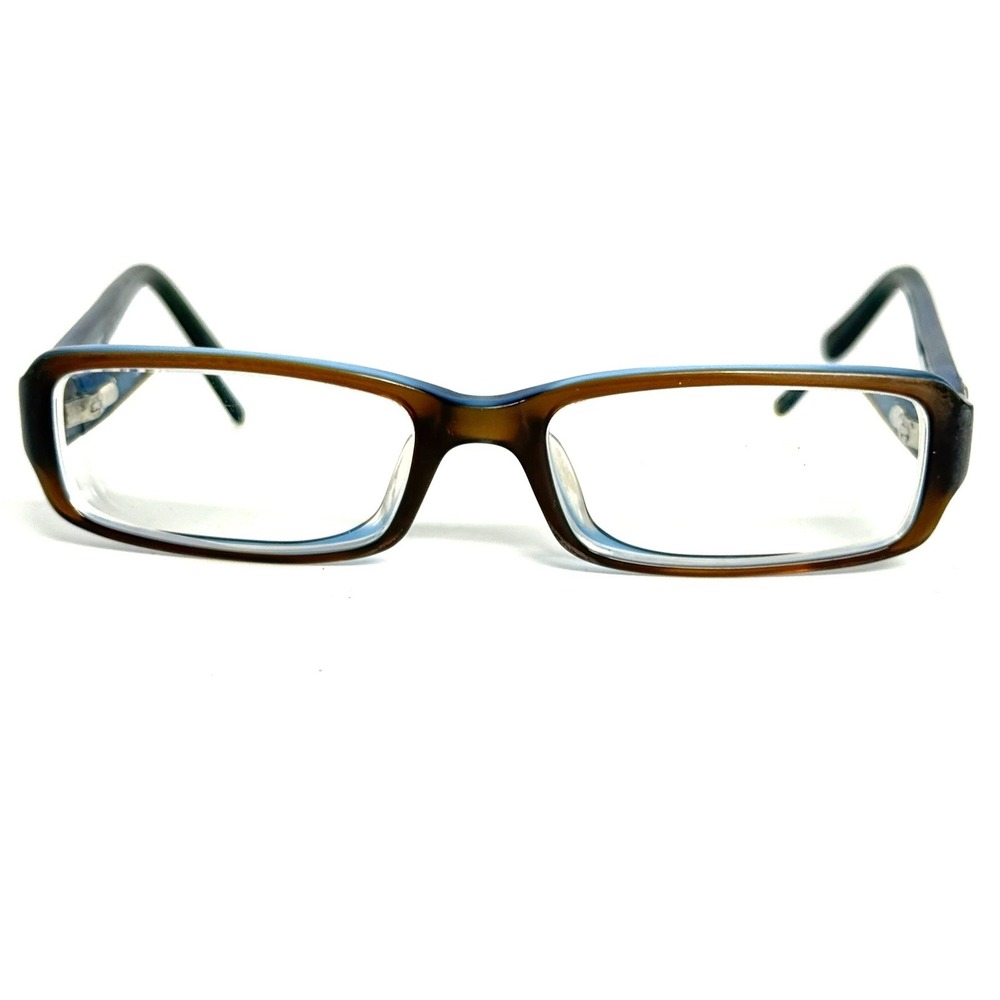 Calvin Klein CK 5572 200 Brown Blue Rhinestone Eyeglasses Frames 50-16-130 - Picture 1 of 7